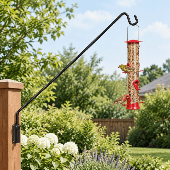 43in Long Wall Mounted Hook-1 Pack Heavy Duty Adjustable Outdoor Plant ...