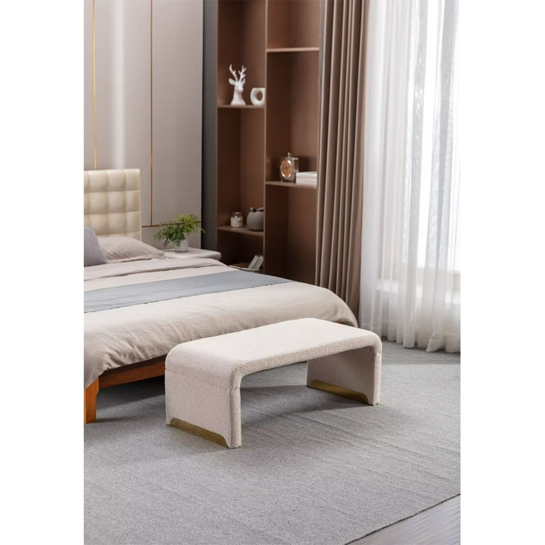 Metal end best sale of bed bench