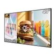 thumbnail image 1 of 43inch Wall Mount Digital Signage, 1000nits High Brightness Advertising Display, Slim Fit Frameless Digital Kiosk, CMS / Plug & Play Auto Play, 7/24 Timer Switch, Smart Split Screen Play, Android OS, 1 of 9