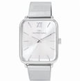 thumbnail image 1 of 43mm Montres Carlo Men's Luxury Metal Mesh Band Sport Analog Fashion Dress Watch (Silver), 1 of 4