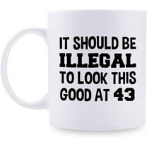 43rd Birthday Gifts for Women - 1976 Birthday Gifts for Women, 43 Years Old Birthday Gifts Coffee Mug for Mom, Wife, Friend, Sister, Her, Colleague, Coworker - 11oz