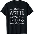 thumbnail image 1 of 43rd Wedding Anniversary - 43 Years Marriage Matching T-Shirt, 1 of 5