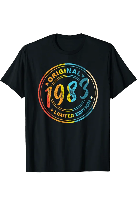 43th Birthday Retro Vintage 1983 Men Women T-Shirt