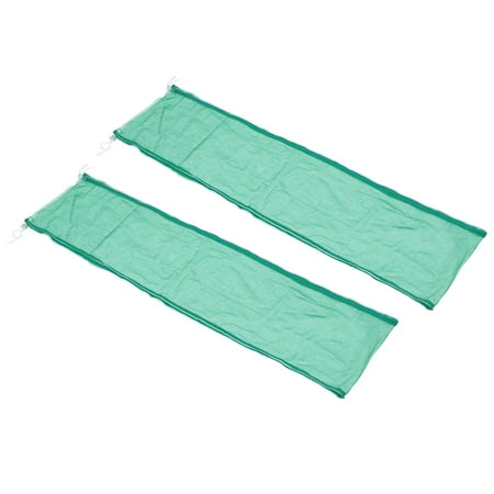 43x12" Adjustable Birdcage Net Cover Feather Catcher Guard Parrot Airy Skirt, Green 2 Pack