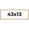 thumbnail image 1 of 43x13 Frame Beaded Gold Solid Wood Picture Frame | 0.75 Inches Moulding Width | Liscio Oro, 1 of 8