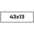 thumbnail image 1 of 43x13 Frame Blue Kingsley Pewter Solid Wood Picture Frame Width 0.75 Inches |Interior Depth 0.5, 1 of 8