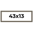 thumbnail image 1 of 43x13 Frame Brown Solid Wood Picture Frame | 1.75 Inch Moulding Width | Austin Frame Complete with, 1 of 8