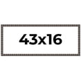 thumbnail image 1 of 43x16 Frame Black Brown Chestnut Mosaic Solid Wood Picture Frame | 1.125 Inch Moulding Width |, 1 of 8