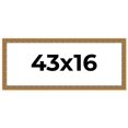 thumbnail image 1 of 43x16 Frame Black and Gold Distressed Solid Wood Sonoma Picture Frame | 1.625 Inch Moulding Width |, 1 of 8