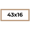 thumbnail image 1 of 43x16 Frame Charleston Honey Brown Solid Wood Picture Frame Width 1.75 Inches | Interior Depth 0.5, 1 of 8