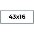 thumbnail image 1 of 43x16 Frame Rustic Sky Blue Solid Wood Picture Frame | 0.75 Inch Moulding Width |Includes UV, 1 of 8