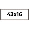 thumbnail image 1 of 43x16 Frame Silver Real Wood Picture Frame Width 1.25 Inches | Interior Frame Depth 0.75 Inches |, 1 of 8