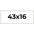 thumbnail image 1 of 43x16 Frame White Scuffed Rustic Solid Wood Picture Frame | 0.75 Inch Moulding Width| Includes UV, 1 of 8