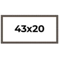 thumbnail image 1 of 43x20 Frame Black Bamboo Solid Wood Picture Frame Width 1.5 Inches | Interior Frame Depth 0.5, 1 of 8