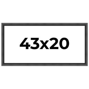 43x20 Frame Black Passaggi Solid Wood Picture Frame Width 1.5 Inches | Interior Depth 0.5 Inches |