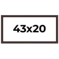 thumbnail image 1 of 43x20 Frame Brown Round Mahogany Solid Wood Picture Frame | 1.625 Inch Moulding Width | with UV, 1 of 8