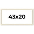 thumbnail image 1 of 43x20 Frame White Real Wood Picture Frame Width 1.75 inches | Interior Frame Depth 0.5 inches |, 1 of 8