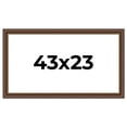 thumbnail image 1 of 43x23 Copper and Brown Real Wood Picture Frame Width 2 inches | Interior Frame Depth 0.5 inches |, 1 of 8