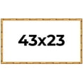 thumbnail image 1 of 43x23 Frame Gold Bamboo Solid Wood Picture Frame | 1 Inch Moulding Width | Interior Frame Depth, 1 of 8