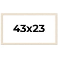 thumbnail image 1 of 43x23 Frame White Real Wood Picture Frame Width 1.5 inches | Interior Frame Depth 0.5 inches | Barn, 1 of 8