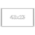 thumbnail image 1 of 43x23 Shadow Box Frame White | 1 Inches Deep Real Wood Contemporary Shadowbox Display Frame | UV, 1 of 6