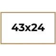 thumbnail image 1 of 43x24 Frame Beaded Gold Solid Wood Picture Frame | 0.75 Inches Moulding Width | Liscio Oro, 1 of 8