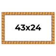 thumbnail image 1 of 43x24 Frame Beige Real Wood Picture Frame Width 3 inches | Interior Frame Depth 0.5 inches |, 1 of 8