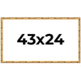 thumbnail image 1 of 43x24 Frame Gold Bamboo Solid Wood Picture Frame | 1 Inch Moulding Width | Interior Frame Depth, 1 of 8