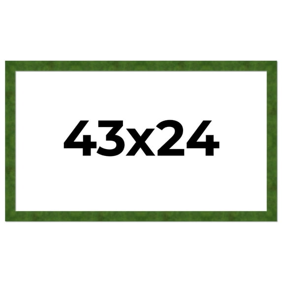 43x24 Frame Green Burl Solid Wood Picture Frame | 1.75 Inches Moulding Width | Interior Frame Depth