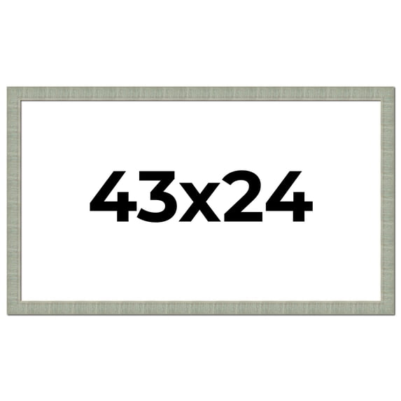 43x24 Frame Green Desert Pear Solid Wood Picture Frame | 1.625 Inch Moulding Width | Interior Frame