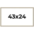 thumbnail image 1 of 43x24 Frame Grey Solid Wood Picture Frame Width 1 Inches | Interior Frame Depth 0.5 Inches |, 1 of 8