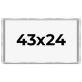 thumbnail image 1 of 43x24 Frame Silver Whitewashed Wood Grain Solid Wood Shadow Box | 0.75 Inch Moulding Width | 0.75, 1 of 8
