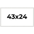 thumbnail image 1 of 43x24 Frame White Real Wood Picture Frame Width 0.75 inches | Interior Frame Depth 0.5 inches |, 1 of 8