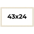 thumbnail image 1 of 43x24 Frame White Real Wood Picture Frame Width 1.5 inches | Interior Frame Depth 0.5 inches | Barn, 1 of 8