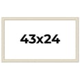 thumbnail image 1 of 43x24 Frame White Real Wood Picture Frame Width 1.75 inches | Interior Frame Depth 0.5 inches |, 1 of 8