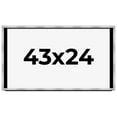 thumbnail image 1 of 43x24 Shadow Box Frame Silver | 1.375 Inches Deep Real Wood Contemporary Shadowbox Display Frame |, 1 of 7