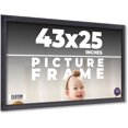 thumbnail image 1 of 43x25 Frame Black Passaggi Solid Wood Picture Frame Width 1.5 Inches | Interior Depth 0.5 Inches |, 1 of 8