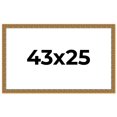 thumbnail image 1 of 43x25 Frame Black and Gold Distressed Solid Wood Sonoma Picture Frame | 1.625 Inch Moulding Width |, 1 of 8