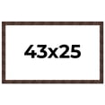 thumbnail image 1 of 43x25 Frame Brown Burl Real Wood Picture Frame Width 1.625 Inches | Interior Frame Depth 0.5 Inches, 1 of 8