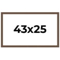 thumbnail image 1 of 43x25 Frame Brown Farmhouse Solid Wood Picture Frame Width 1.5 Inches | Interior Frame Depth 0.5, 1 of 8