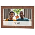 thumbnail image 1 of 43x25 Frame Brown Farmhouse Solid Wood Picture Frame Width 1.5 Inches | Interior Frame Depth 0.5, 1 of 8