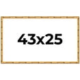 thumbnail image 1 of 43x25 Frame Gold Bamboo Solid Wood Picture Frame | 1 Inch Moulding Width | Interior Frame Depth, 1 of 8