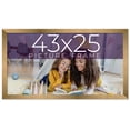 thumbnail image 1 of 43x25 Frame Gold Bronze Solid Wood Picture Frame Width 0.75 Inches | Interior Frame Depth 0.5, 1 of 8