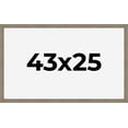 thumbnail image 1 of 43x25 Frame Gray Barnwood Rustic Solid Wood Picture Frame | 1.5 Inch Moulding Width | Includes UV, 1 of 8