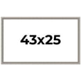 thumbnail image 1 of 43x25 Frame Grey Real Wood Picture Frame Width 1.25 inches | Interior Frame Depth 0.5 inches | Hans, 1 of 8