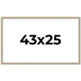 thumbnail image 1 of 43x25 Frame Grey Solid Wood Picture Frame Width 1 Inches | Interior Frame Depth 0.5 Inches |, 1 of 8