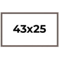 thumbnail image 1 of 43x25 Frame Silver Real Wood Picture Frame Width 1.25 Inches | Interior Frame Depth 0.5 Inches |, 1 of 8