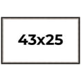 thumbnail image 1 of 43x25 Frame Silver Real Wood Picture Frame Width 1.25 Inches | Interior Frame Depth 0.75 Inches |, 1 of 8