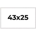 thumbnail image 1 of 43x25 Frame White Real Wood Picture Frame Width 0.75 inches | Interior Frame Depth 0.5 inches |, 1 of 8
