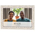 thumbnail image 1 of 43x25 Frame White Real Wood Picture Frame Width 1.5 inches | Interior Frame Depth 0.5 inches |, 1 of 8